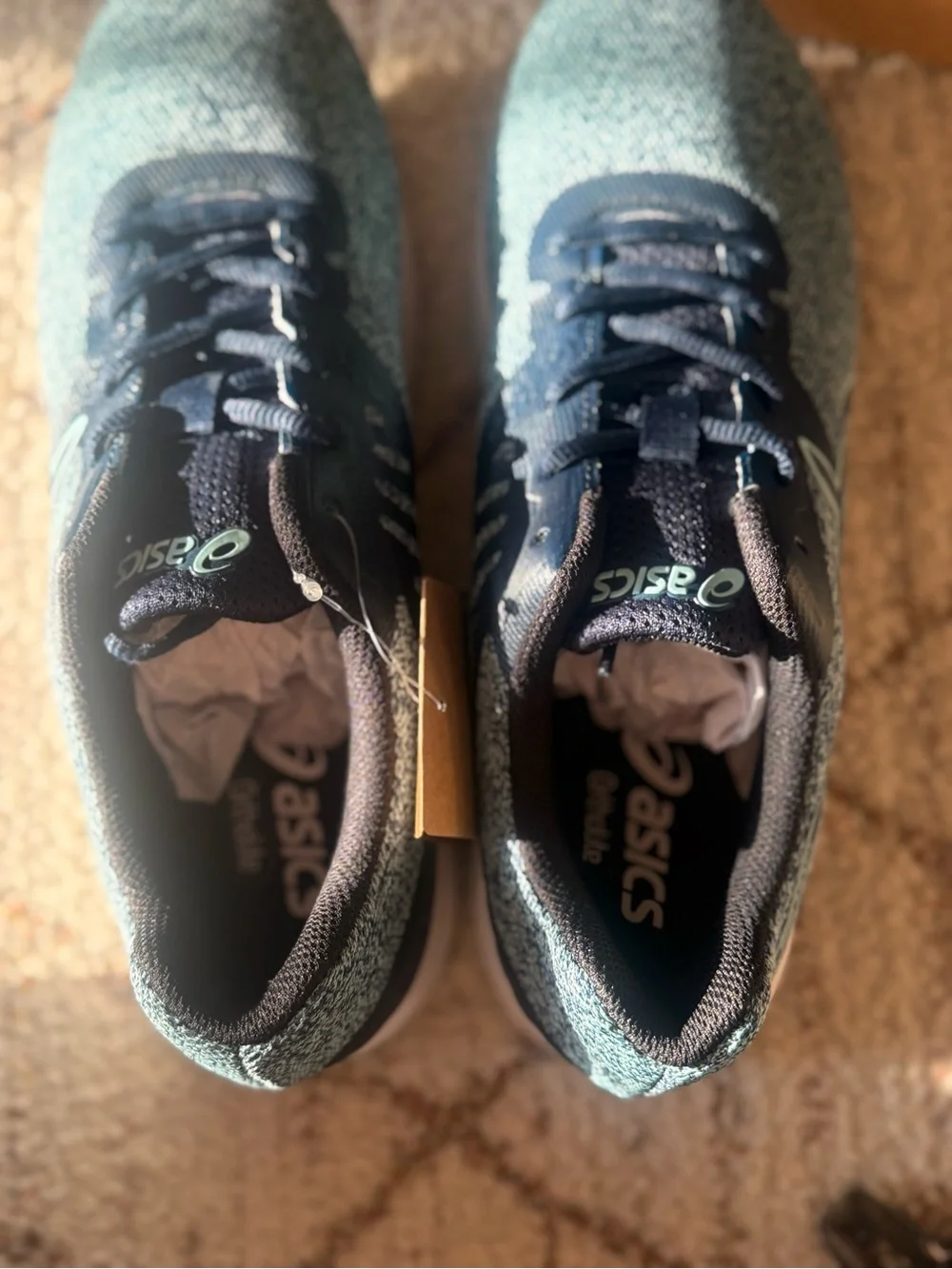 NWT ASICS Gel-Run Adapt Men’s Running Shoes Fresh Blue Mint Size 9
